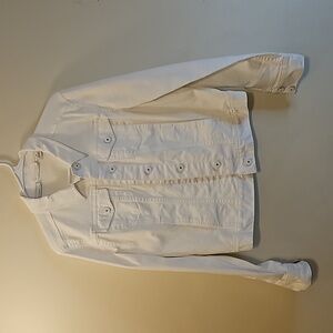 Liz Claiborne White Jean jacket Med